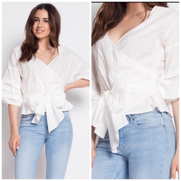 Tops - White Sleeve Top